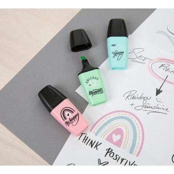 Stabilo - 3 mini evidenziatori, Mini Pastel Love (07/03-59)