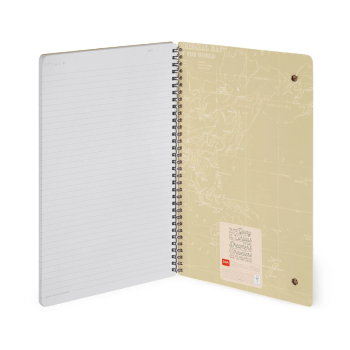 Legami - Quaderno a Righe A4 spiralato con Copertina Rigida Illustrata e chiusura con elastico - Travel (A4NOTS0054)