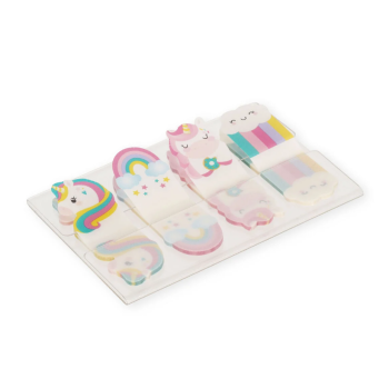 Legami - Segnapagina in carta a tema Unicorno- 4 Set da 20 Etichette (VSKN0001)