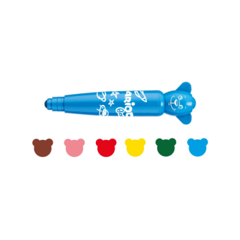 Carioca Baby - Pennarelli Teddy Markers per Bambini, 12 Pezzi