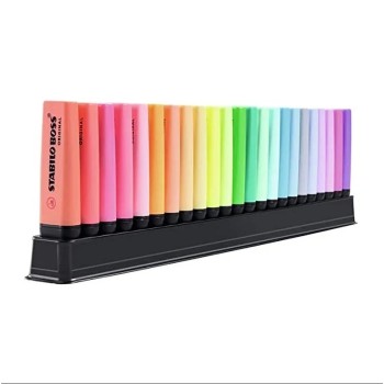 Stabilo - evidenziatori BOSS deskset ARTY da 23 colori ass. : 9 fluo + 14 pastello  (7023-01-5-20)