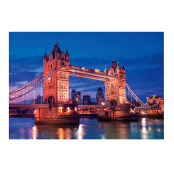 Clementoni - puzzle Città collection – Londra "Tower Bridg” – 1000 pezzi, puzzle adulti