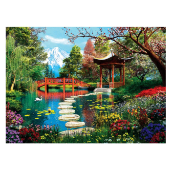 Clementoni - puzzle collection – "Fuji Garden”– 1000 pezzi, puzzle adulti