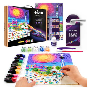 Okto – Sensory Art Set 3D creativo pasta per di Disegnare Parco Guell a Barcellona" 30 x 40 cm