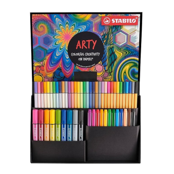 Stabilo - Stabilo Arty Creative Set - Cofanetto con 55 Pennarelli & Fineliner (77/6-3-20)