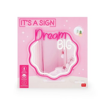 Legami - Specchio con Luce Led Effetto Neon, It's a Sign (VNLM0001)