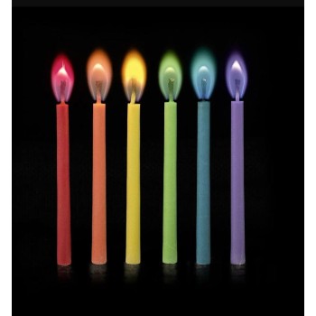 Legami - Candele Per Feste Con Fiamme Colorate Multicolore pz 12 (VFLC0001)