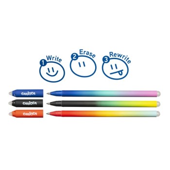 Carioca oops easy tris penne cancelline 2 blu + 1 rossa