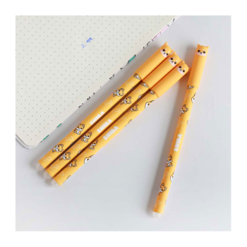 iTotal - Penna Gel Cancellabile Blu con Cappuccio Shiba