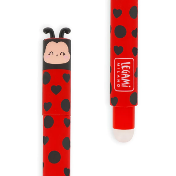 Legami - Penna Gel Cancellabile " Lady Bug "- Erasable Pen (EP0074)
