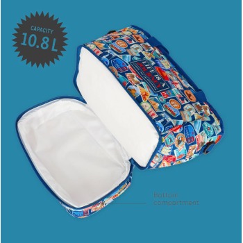 Legami - Borsa Porta Pranzo 10,8 l - Travel Stickers - Lunch Bag (VLLBAG0007)
