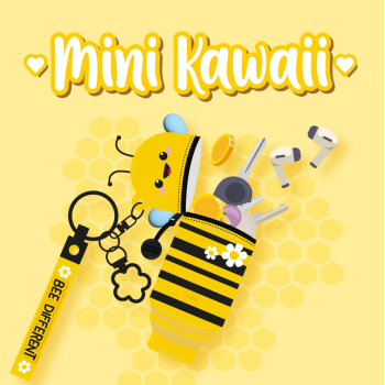 Legami - Portamonete con Portachiavi Bee - Mini Kawaii (VMKAW0005)