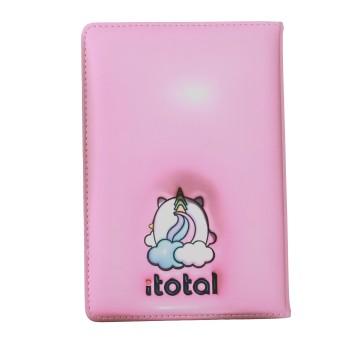 I-TOTAL® - Notebook A5 pagine bianche con copertina 3D, squishy 196 facciate (UNICORN)