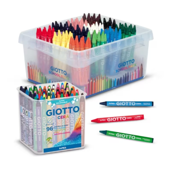 Giotto - Pastelli a Cera Giotto Schoolpack 144 Pezzi (12 Colori)