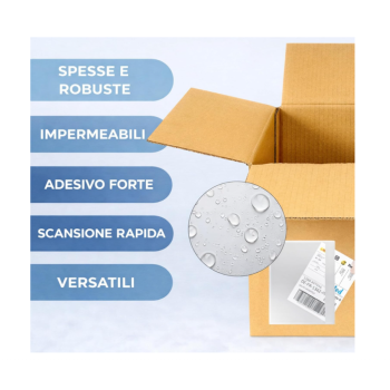 Cartospedìa - 1000 Buste Porta Documenti Autoadesive C5 (175 x 235 mm) per Fogli A5 o A4 Piegato