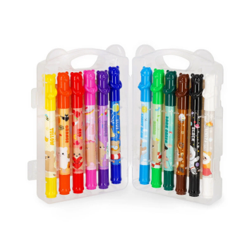 Legami - Set di 12 Pastelli a Cera a Rotazione - Teddy Friends (VCRA0001)
