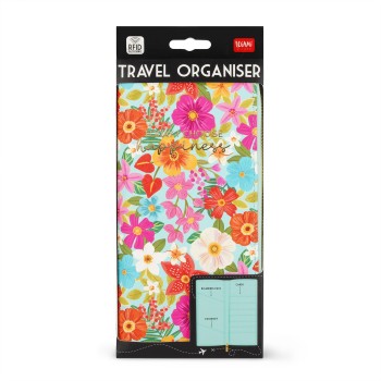 Legami - Portadocumenti da Viaggio Flowers - Travel Organizer