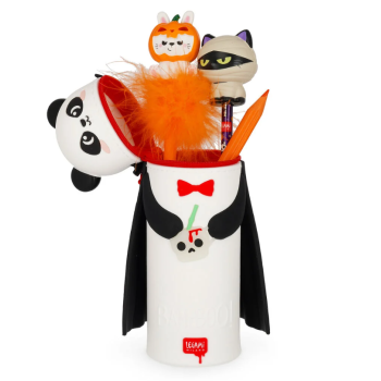 Legami - Astuccio 2-in-1 in Silicone Panda "Bam-Boo" Halloween - Kawaii (KA0029)
