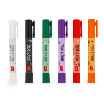 Legami - Set di 6 Trucchi Viso in Stick - Trick & Twist Halloween