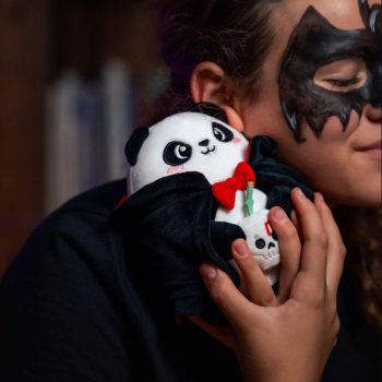 Legami- Peluche Panda "Bam-Boo" Halloween - Mini Super Soft!