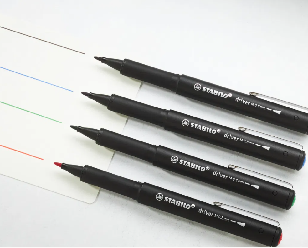 Stabilo - Penna fineliner STABILO dr!ver punta medium Verde (1089/36) - 4
