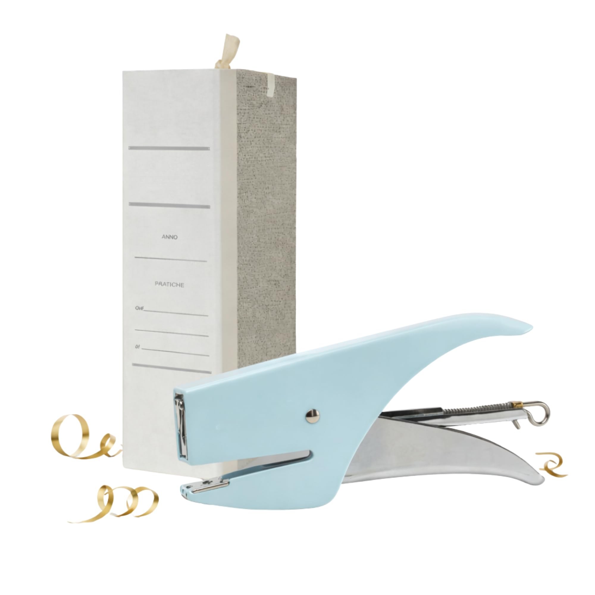 5 Raccoglitori con legacci Documenti + CUCITRICE COMPRESA - Dorso 15 cm – Cartelline Portadocumenti Pratiche A4