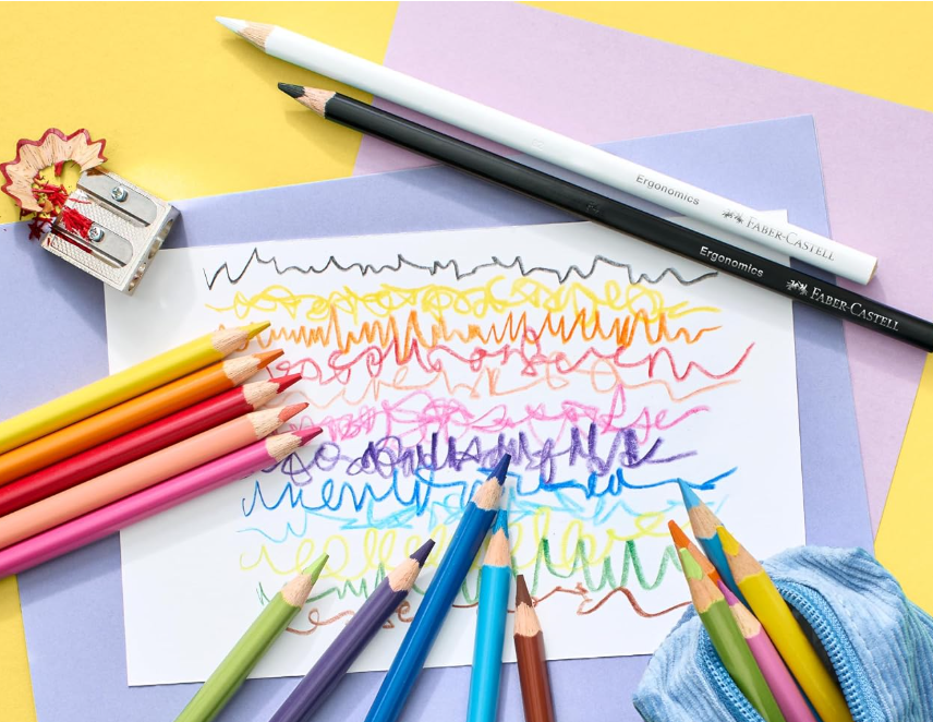 Faber-Castell - Matite Colorate Mina 4.0 Triangolari Ed Ergonomiche Pezzi 18 (116514) - 4